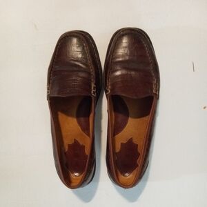Brown‎ Leather Loafers Born Size 8 Women